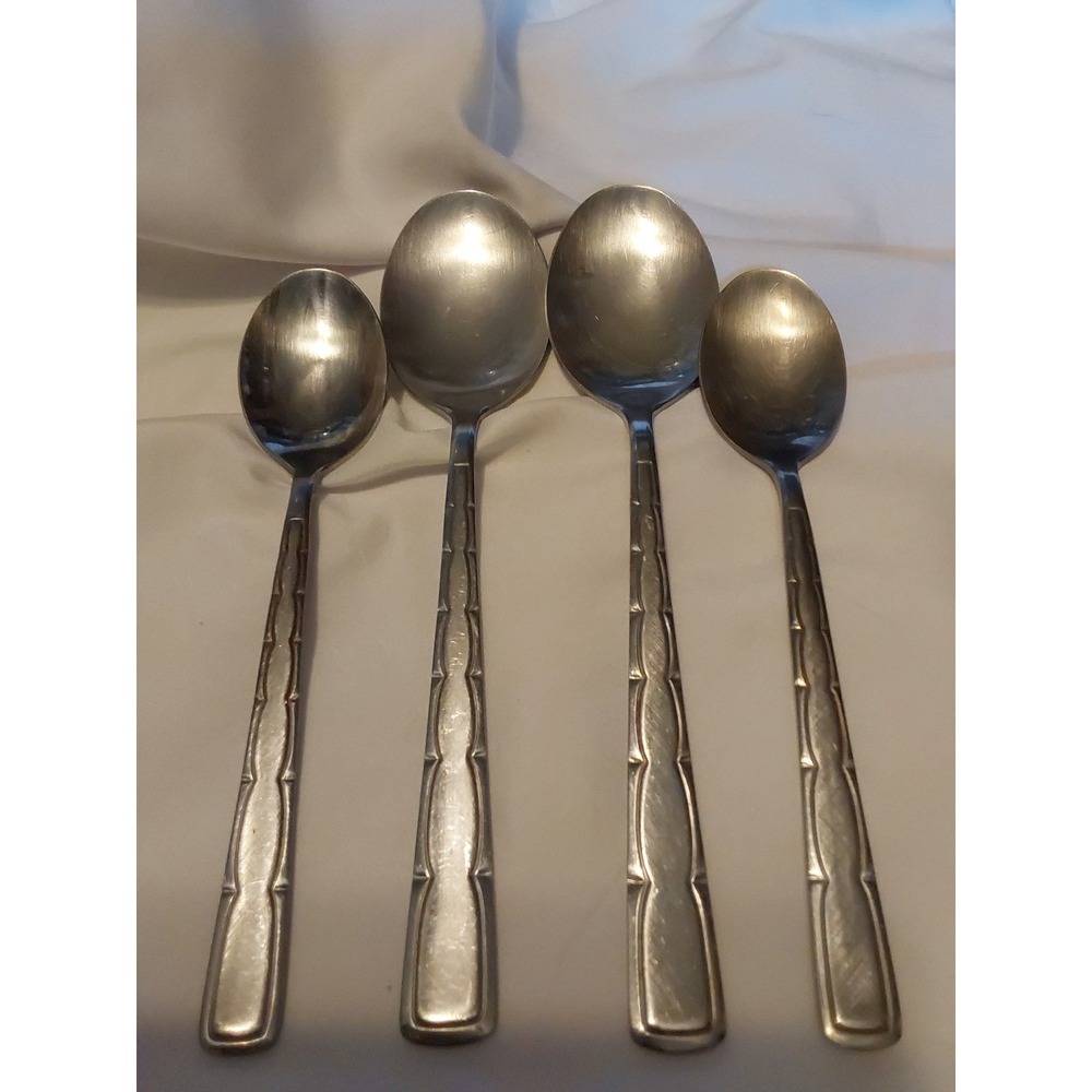 Stanley Roberts‎ Cheer Stainless Lot of 2 Teaspoons & 2 Tablespoons-Discontinued